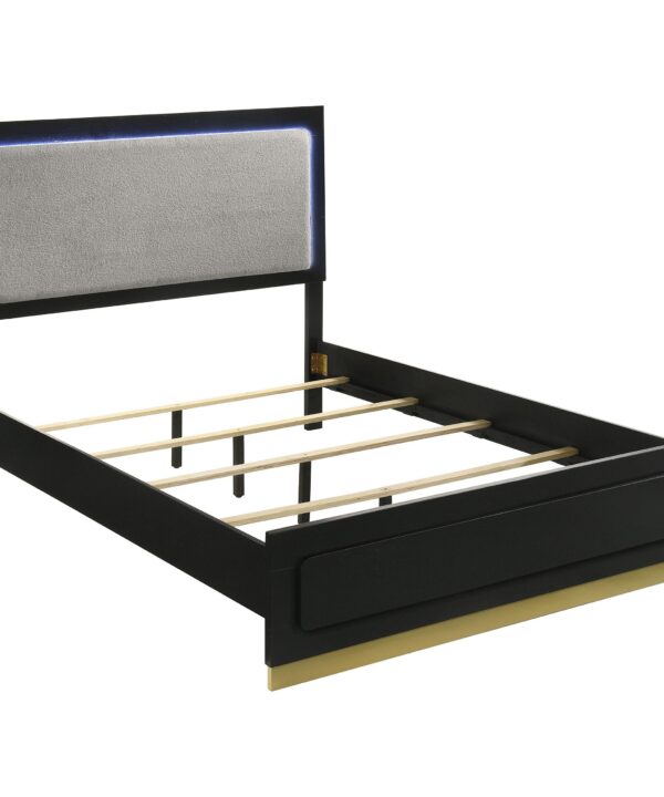 Caraway Panel Bed with LED Lighting - Luxe Home Furnishings (Jersey City, NJ)