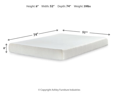 Chime 8 Inch Memory Foam Mattress in a Box - Luxe Home Furnishings (Jersey City, NJ)