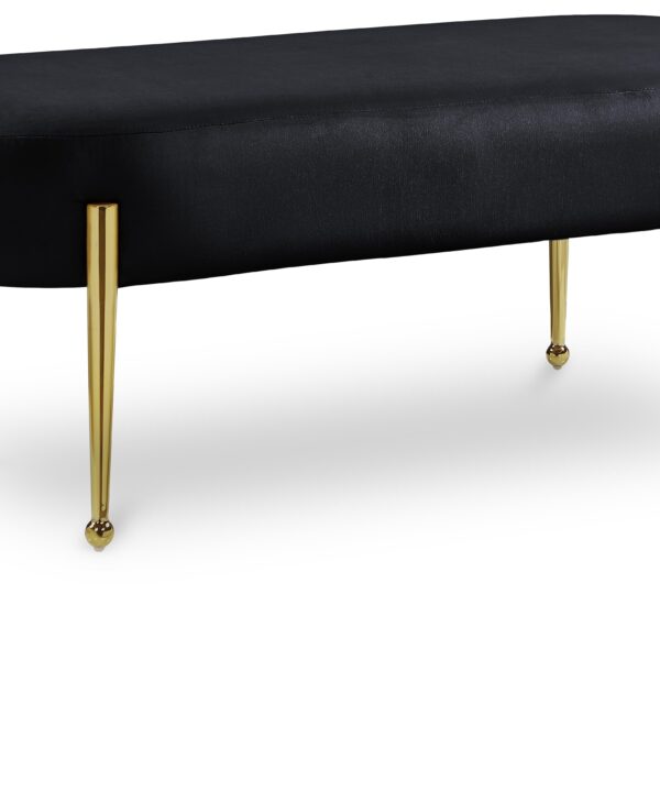 Gia Black Velvet Bench