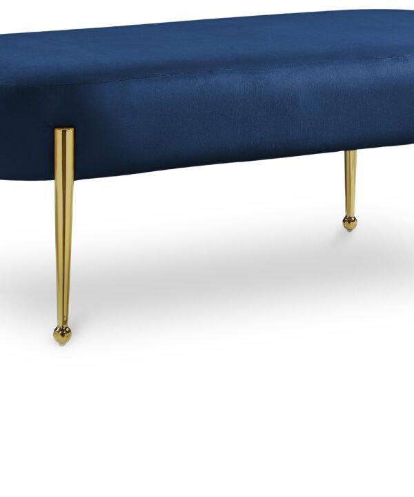 Gia Navy Velvet Bench