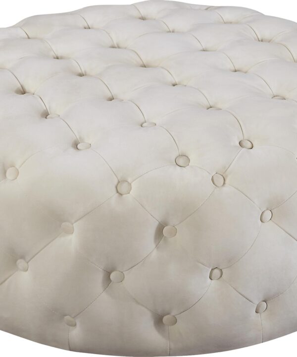Addison Cream Velvet Ottoman/Bench
