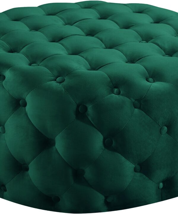Addison Green Velvet Ottoman/Bench