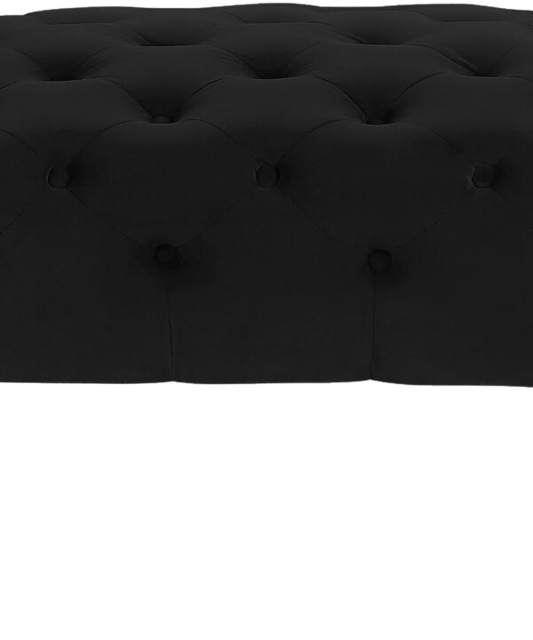 Amara Black Velvet Bench