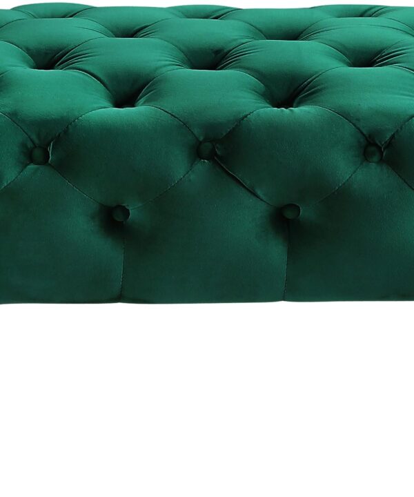Amara Green Velvet Bench