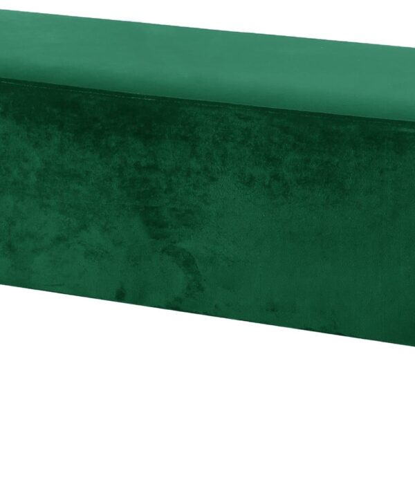 Isla Green Velvet Bench