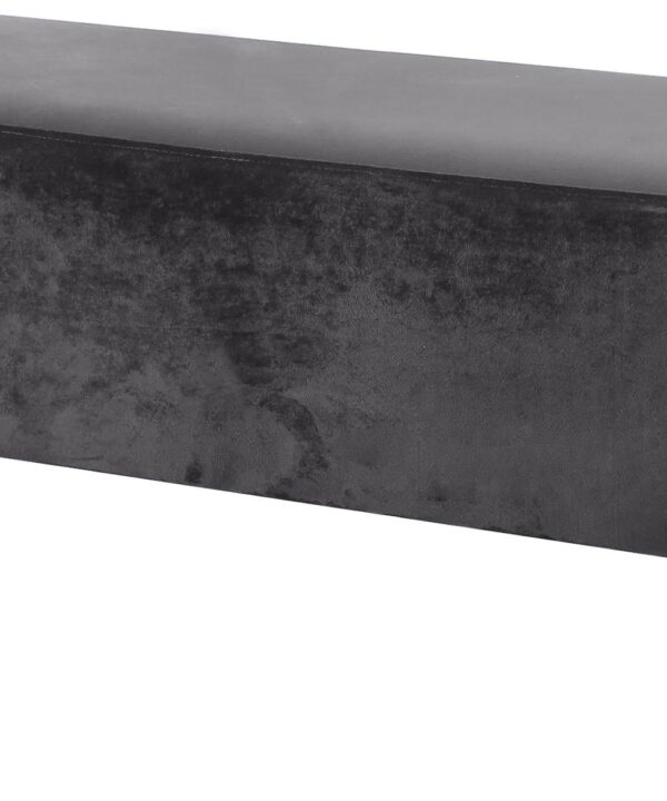 Isla Grey Velvet Bench