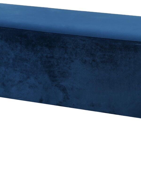 Isla Navy Velvet Bench