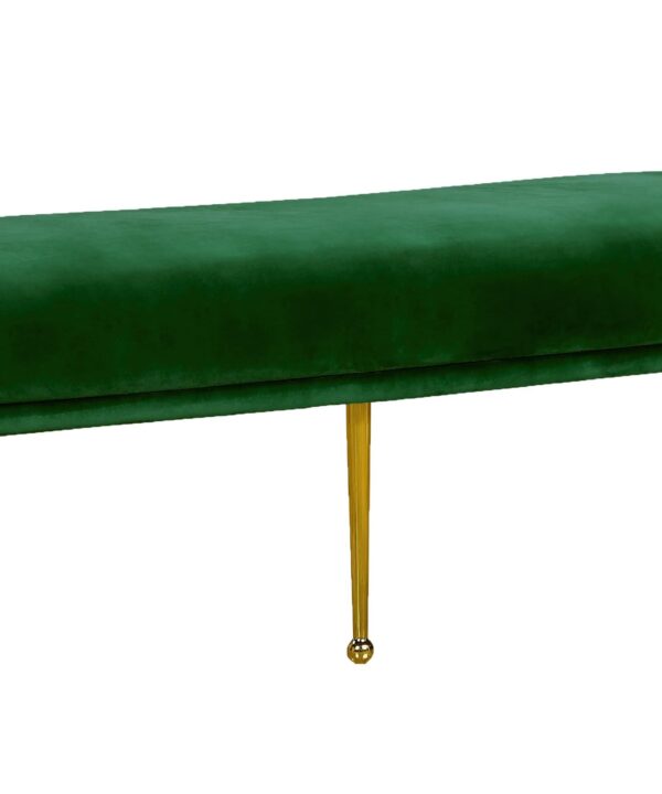 Owen Green Velvet Bench
