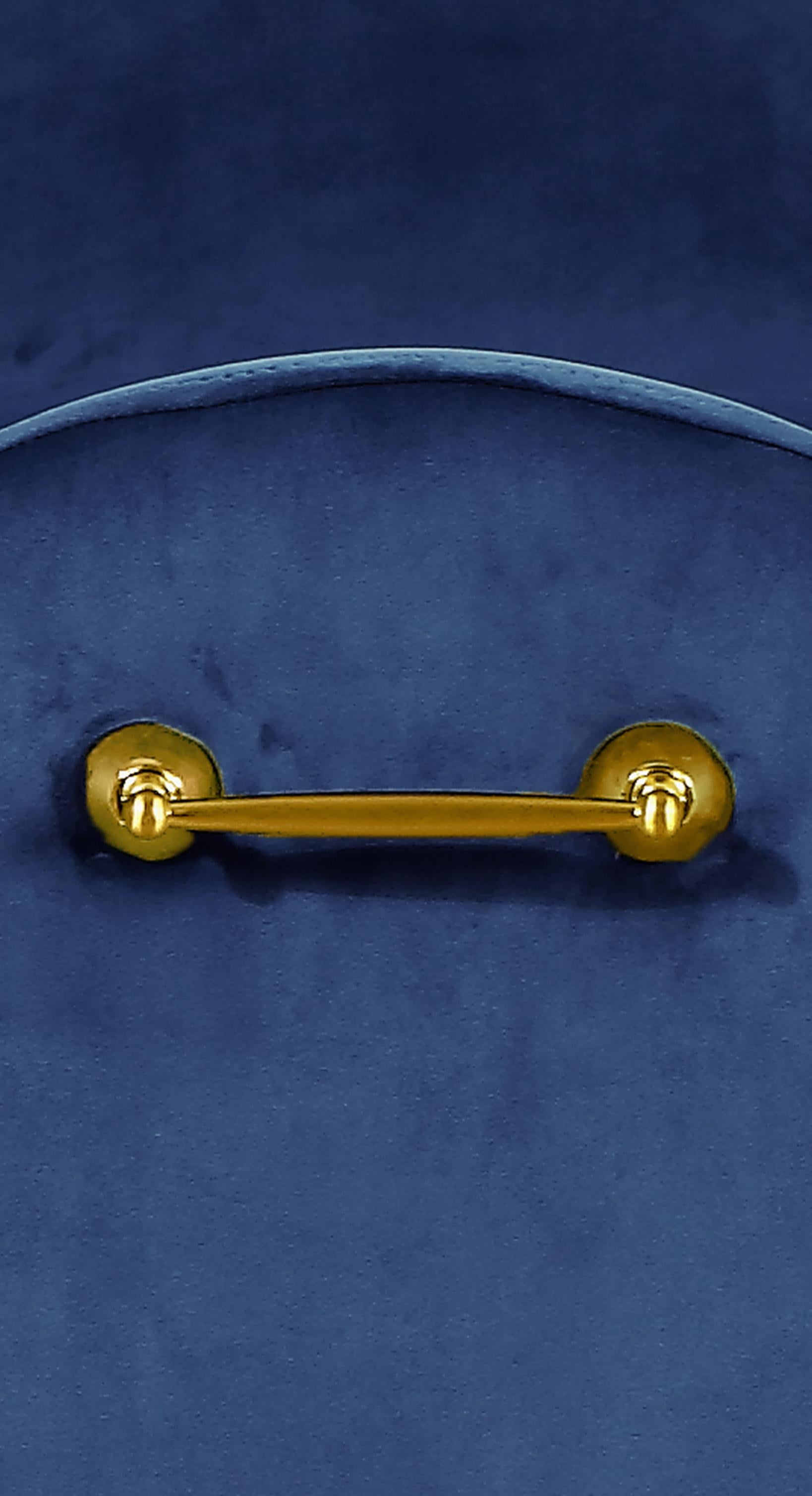 Owen Navy Velvet Bench - Image 5