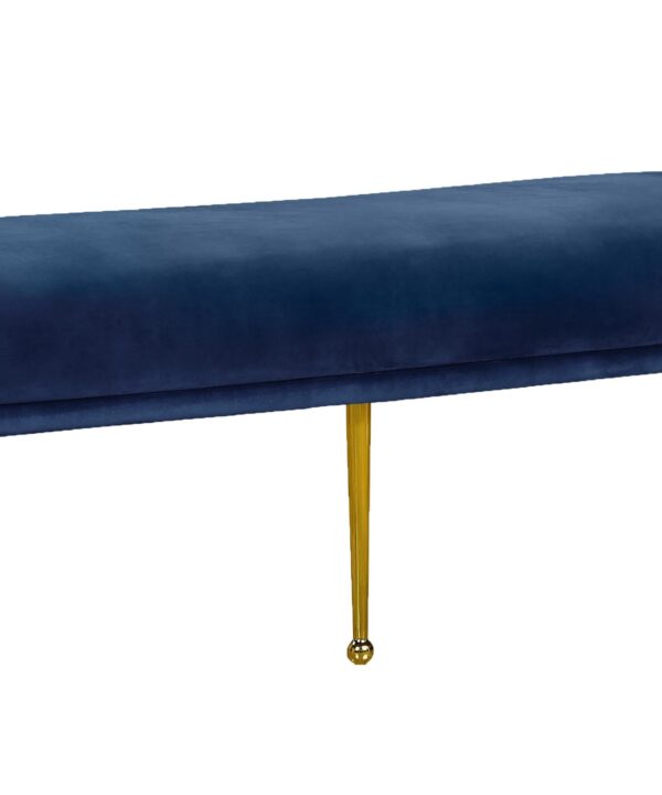 Owen Navy Velvet Bench