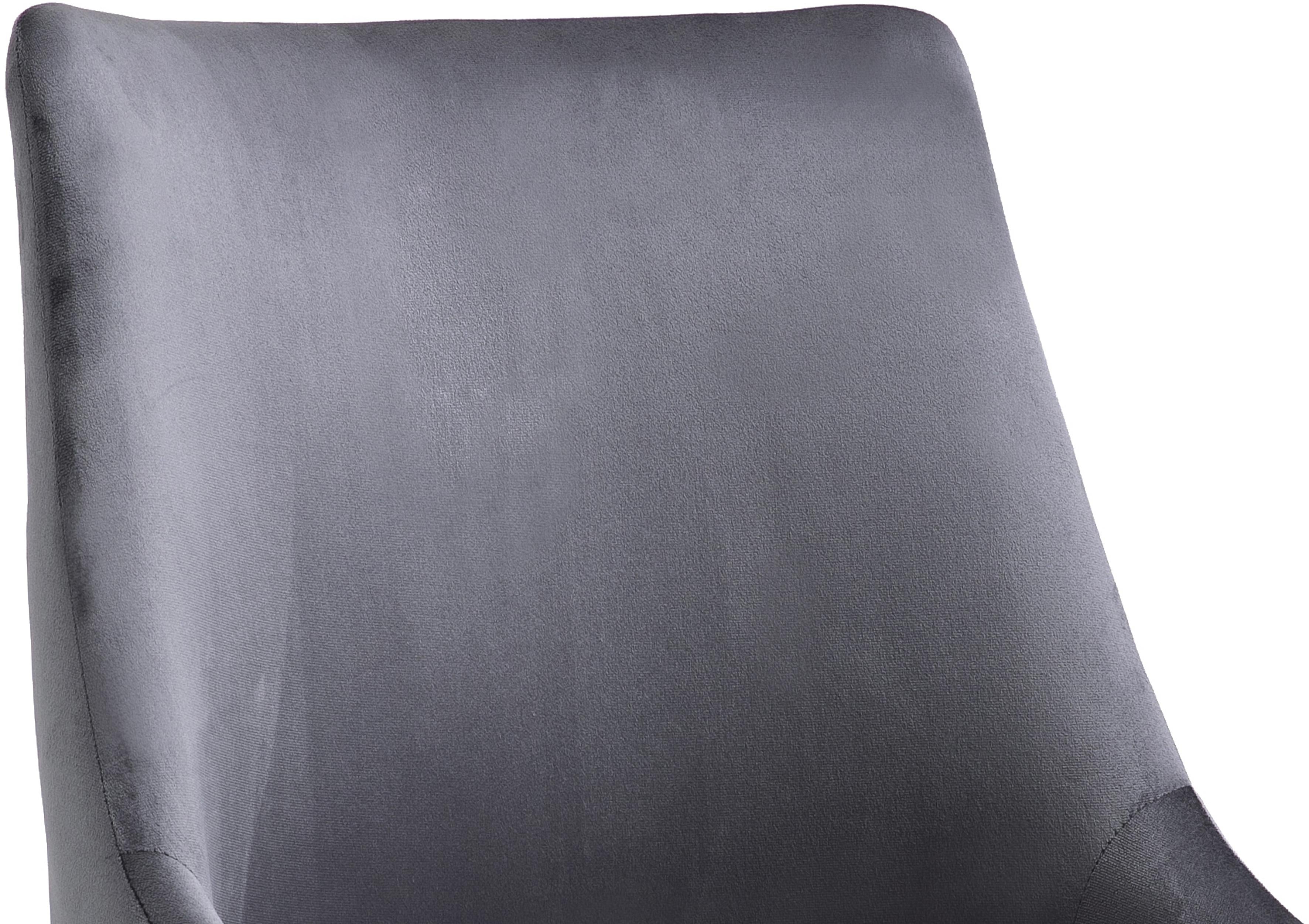 Karina Grey Velvet Office Chair - Image 7