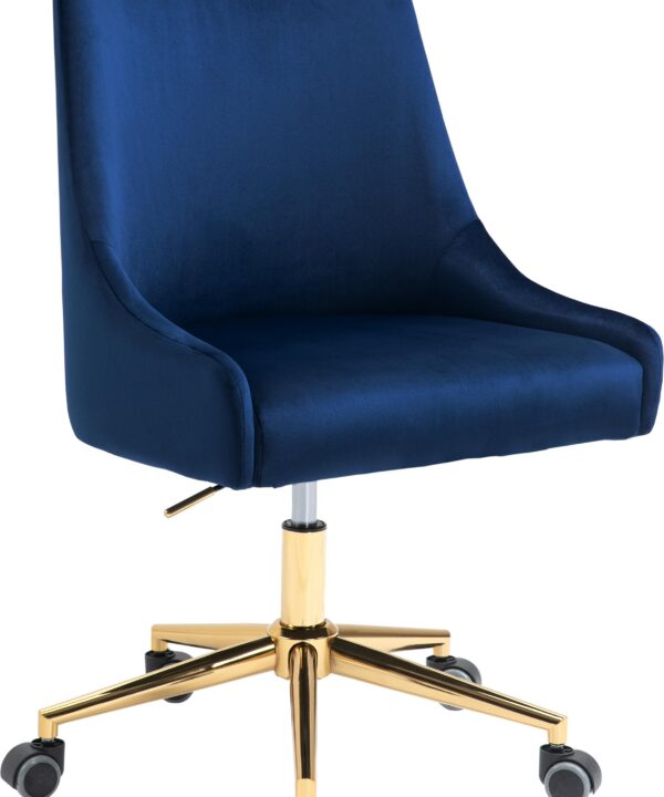 Karina Navy Velvet Office Chair