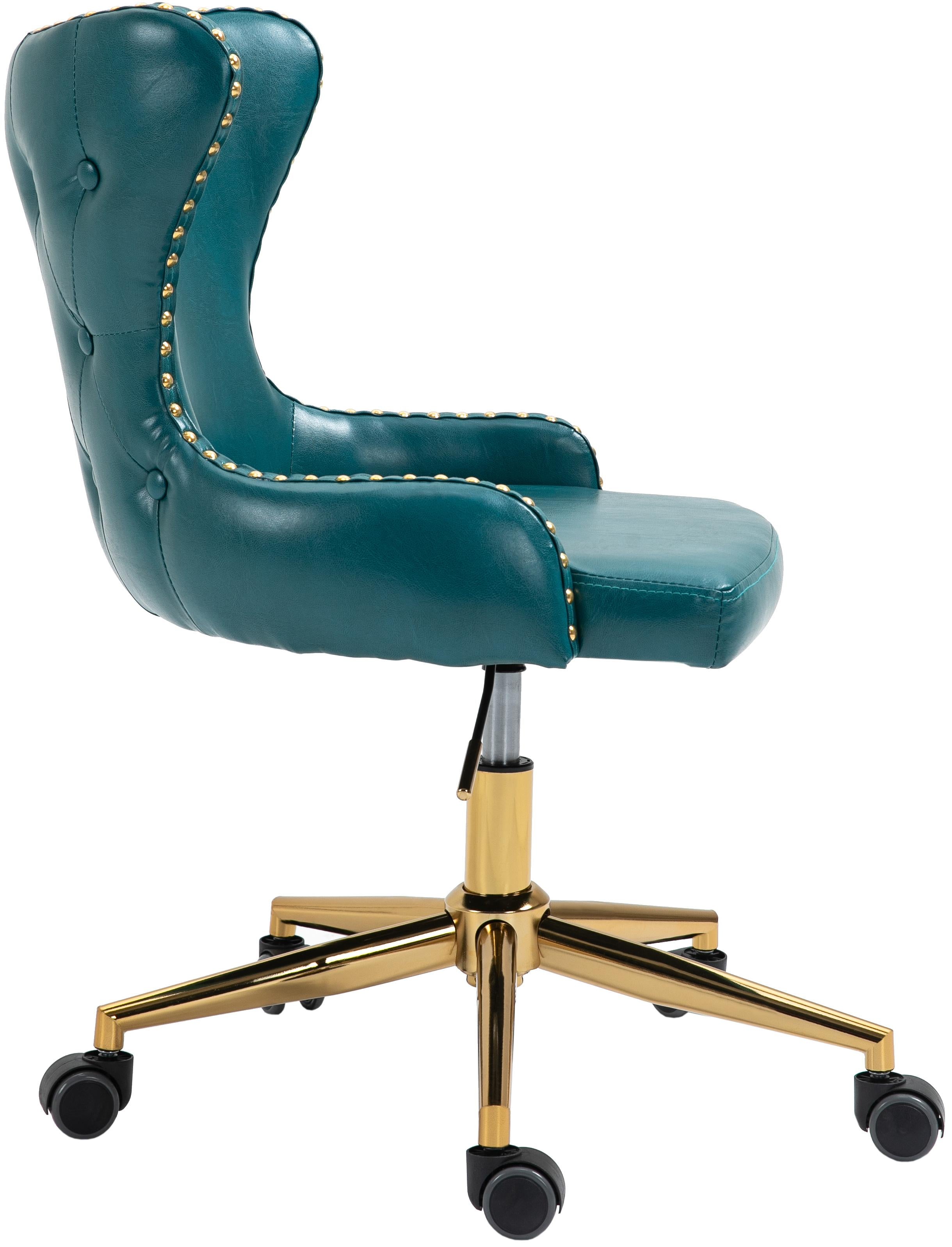 Hendrix Blue Faux Leather Office Chair - Image 4