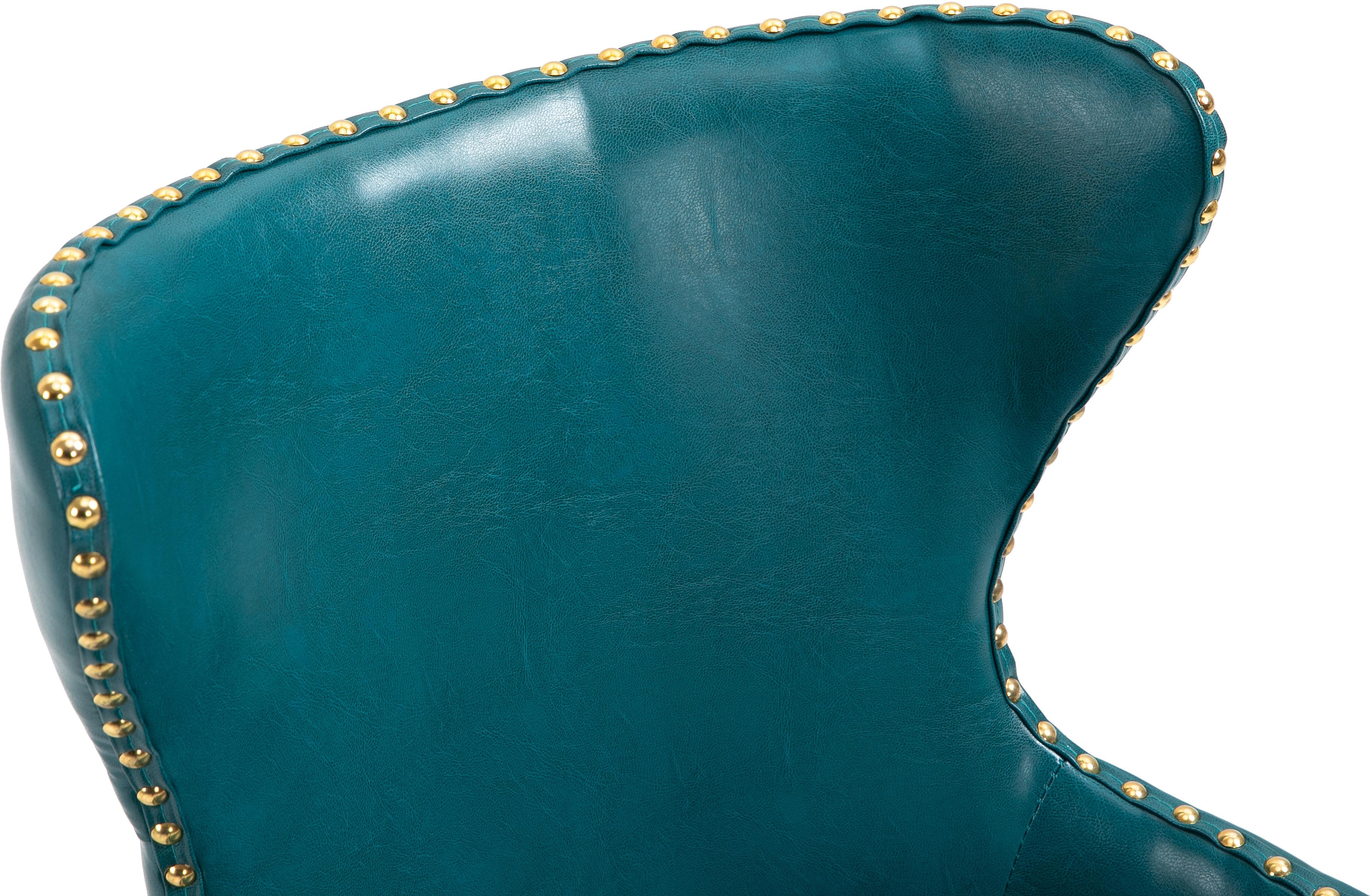 Hendrix Blue Faux Leather Office Chair - Image 6