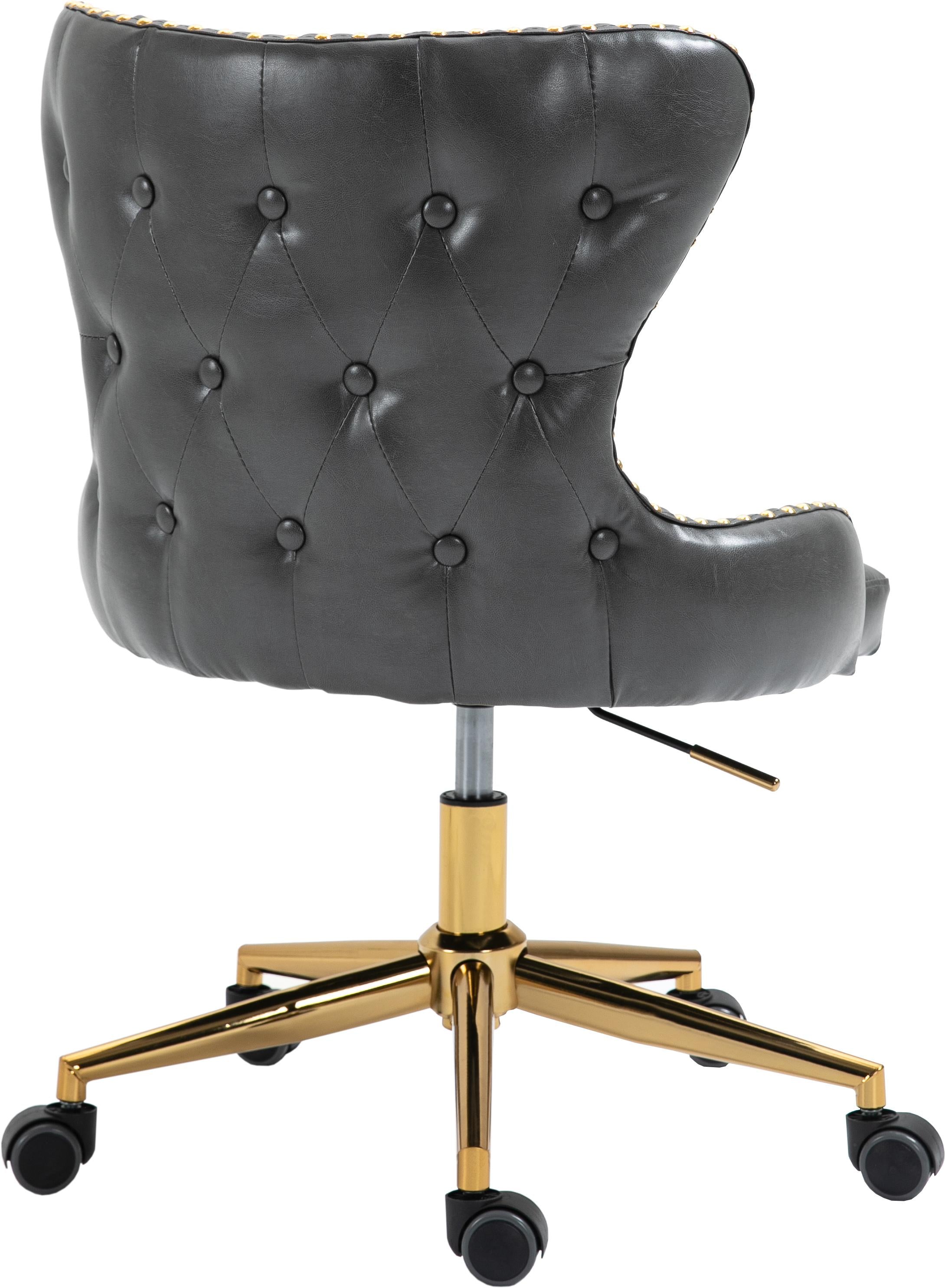 Hendrix Grey Faux Leather Office Chair - Image 5