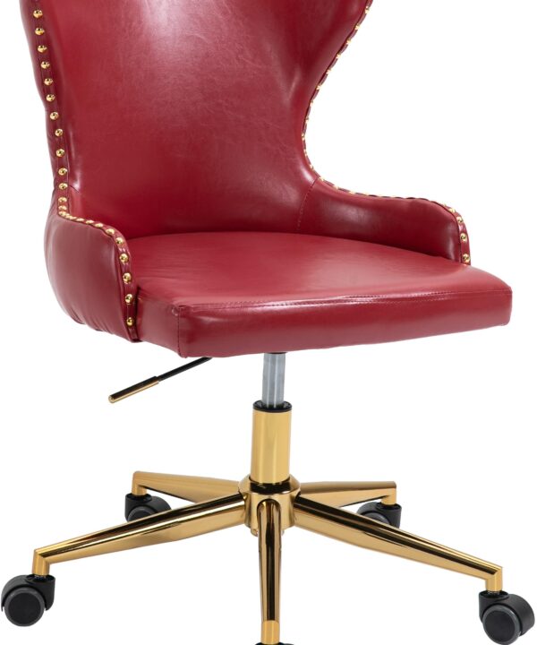 Hendrix Red Faux Leather Office Chair