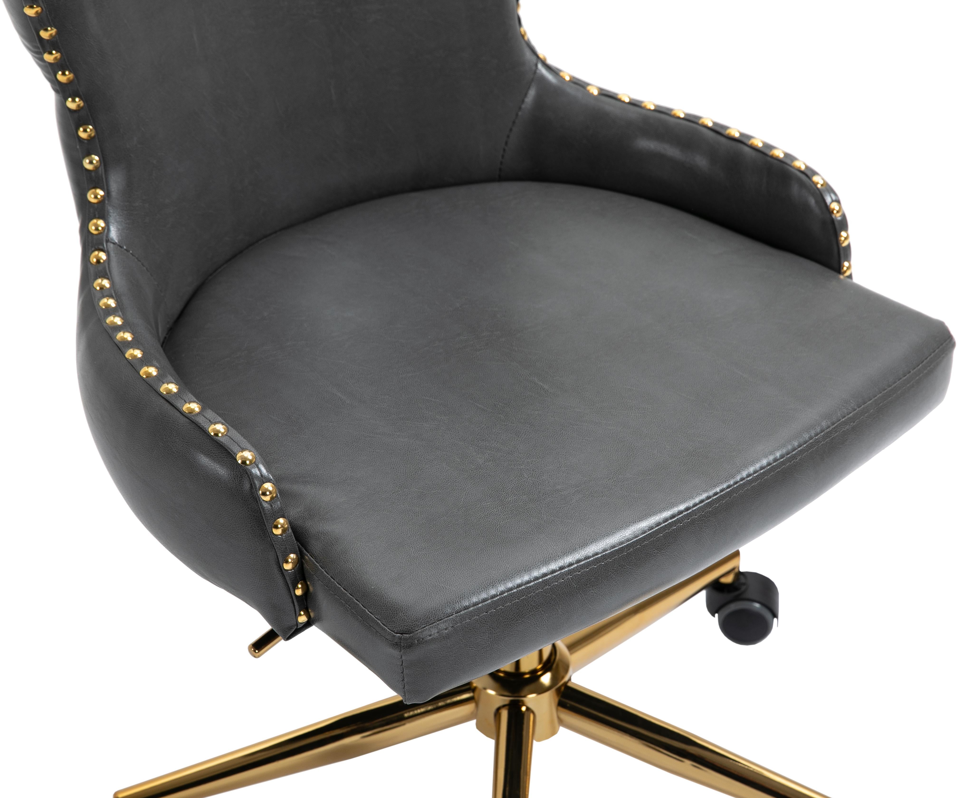 Hendrix Grey Faux Leather Office Chair - Image 7