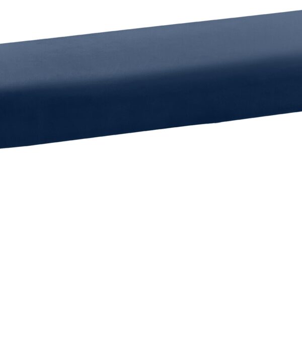 Minimalist Navy Velvet Bench