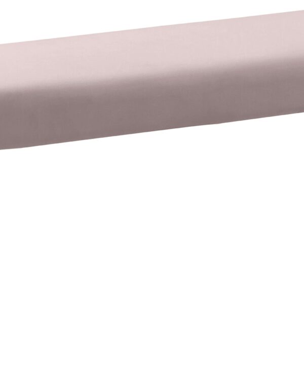 Minimalist Pink Velvet Bench