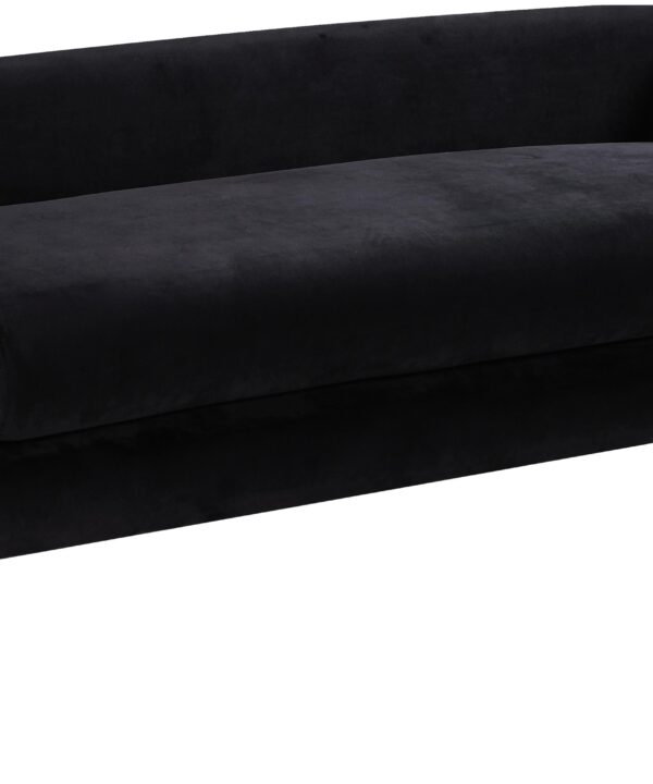 Audrey Black Velvet Bench