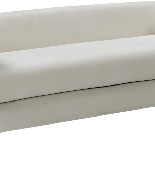 Audrey Cream Velvet Bench