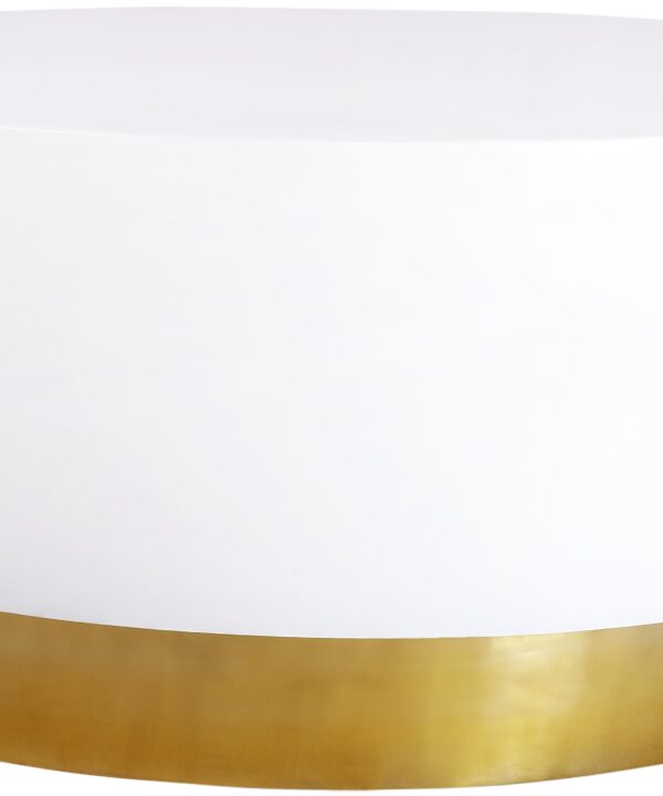 Deco White/Gold Coffee Table