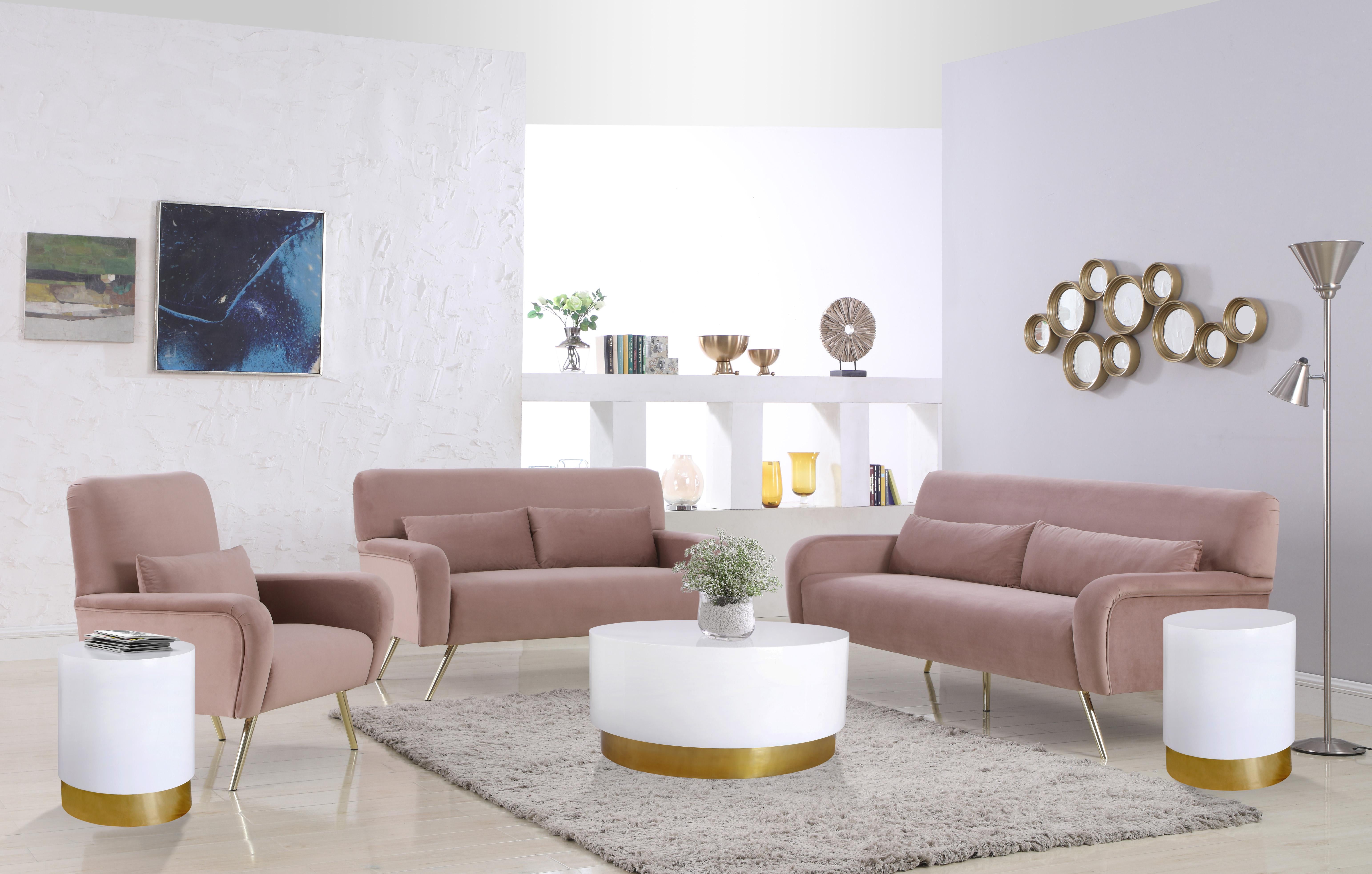 Deco White/Gold Coffee Table - Image 3