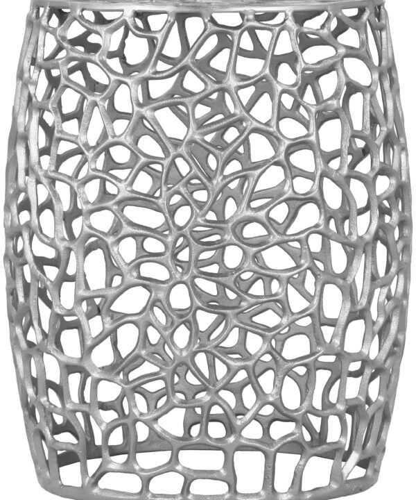 Priya Silver End Table - Luxe Home Furnishings (Jersey City, NJ)