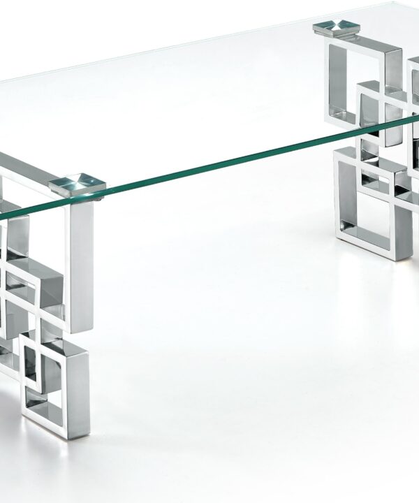 Alexis Chrome Coffee Table - Luxe Home Furnishings (Jersey City, NJ)