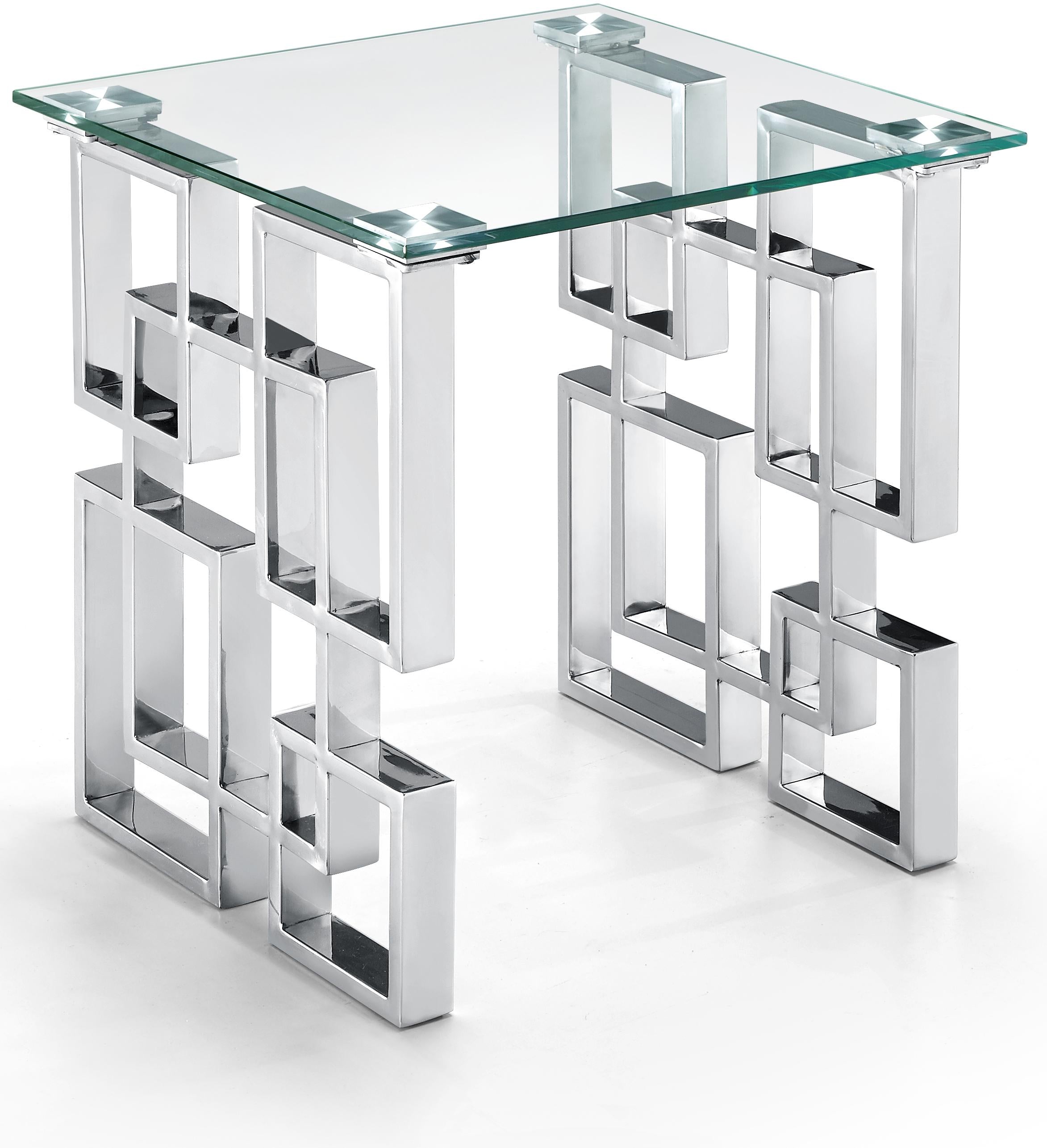 Alexis Chrome End Table - Luxe Home Furnishings (Jersey City, NJ)