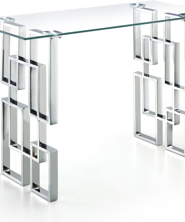 Alexis Chrome Console Table - Luxe Home Furnishings (Jersey City, NJ)