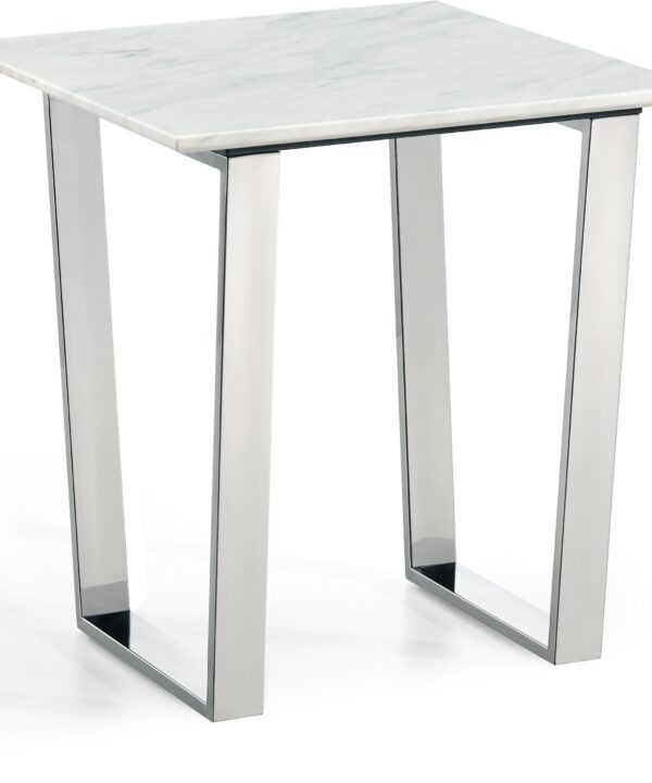 Carlton Chrome End Table - Luxe Home Furnishings (Jersey City, NJ)