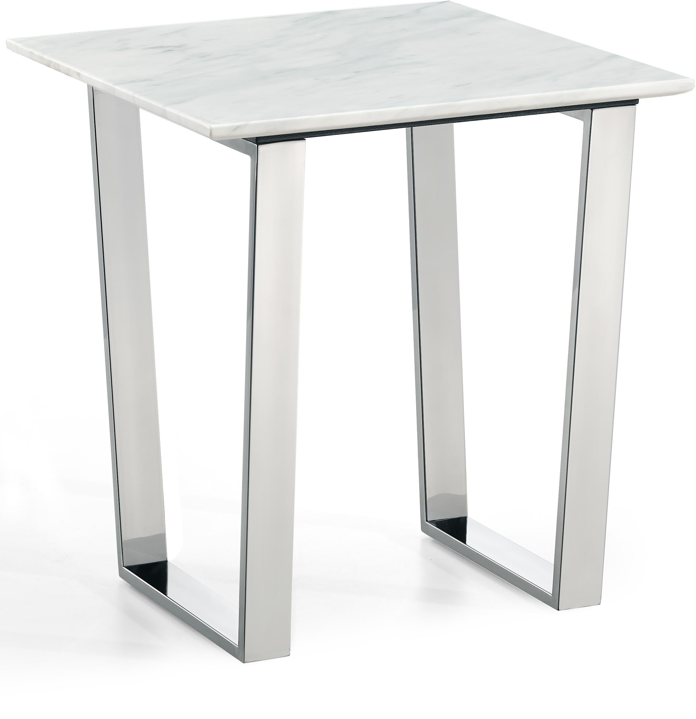 Carlton Chrome End Table - Luxe Home Furnishings (Jersey City, NJ)