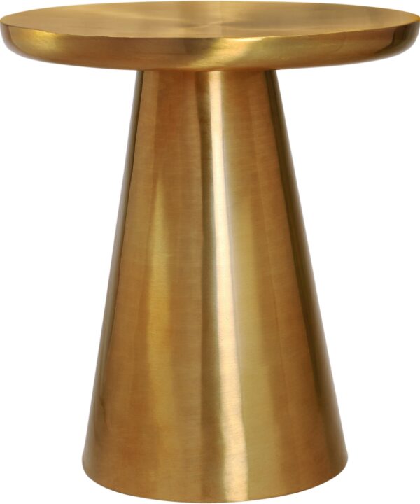 Martini Brushed Gold End Table - Luxe Home Furnishings (Jersey City, NJ)