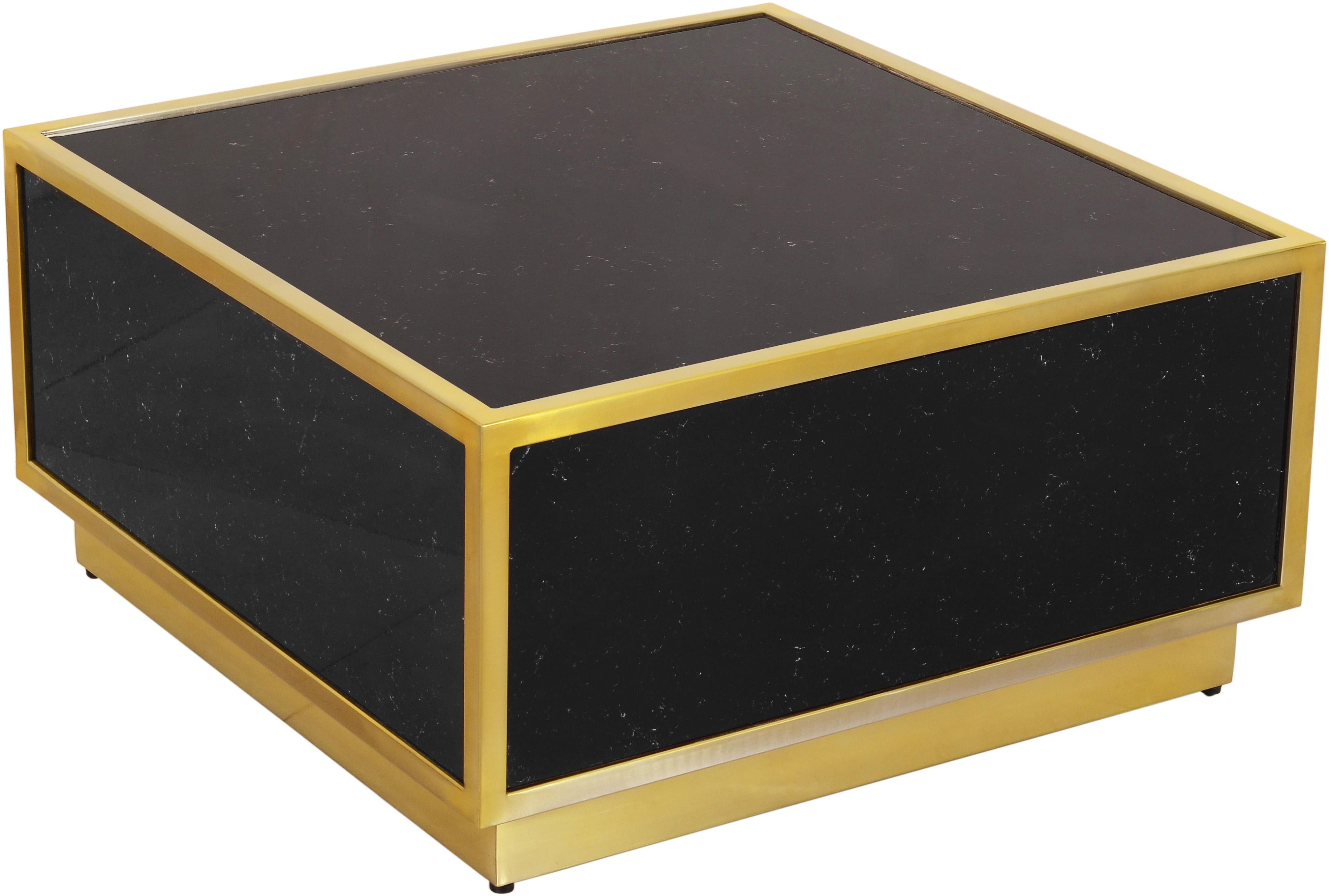 Glitz Black Faux Marble Coffee Table - Luxe Home Furnishings (Jersey City, NJ)