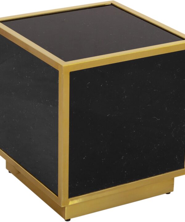 Glitz Black Faux Marble End Table - Luxe Home Furnishings (Jersey City, NJ)
