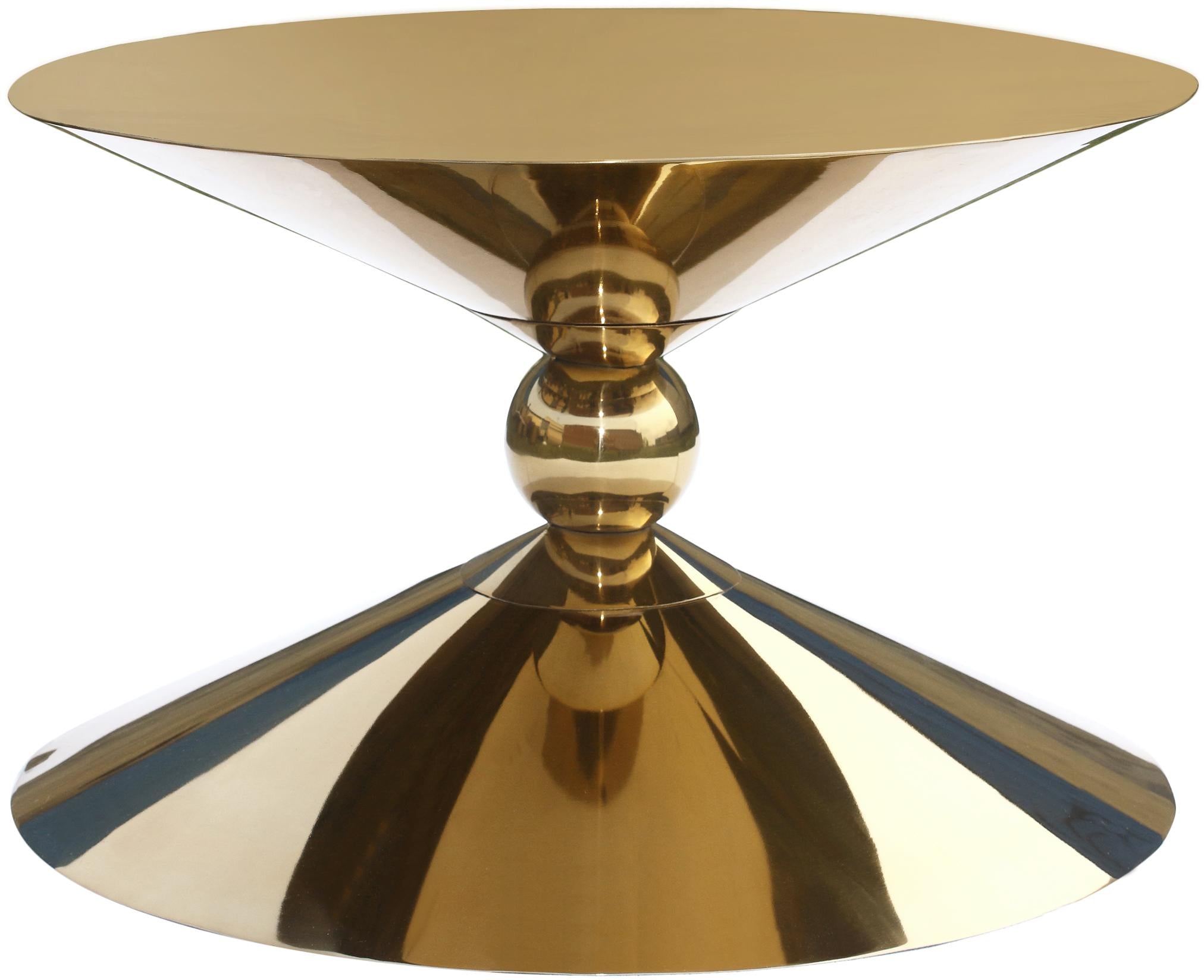 Malia Gold Coffee Table - Luxe Home Furnishings (Jersey City, NJ)