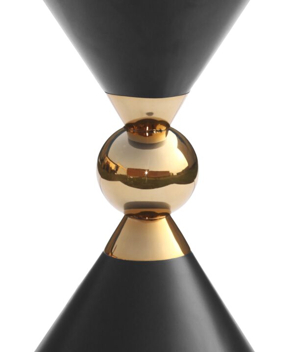 Malia Black / Gold End Table - Luxe Home Furnishings (Jersey City, NJ)