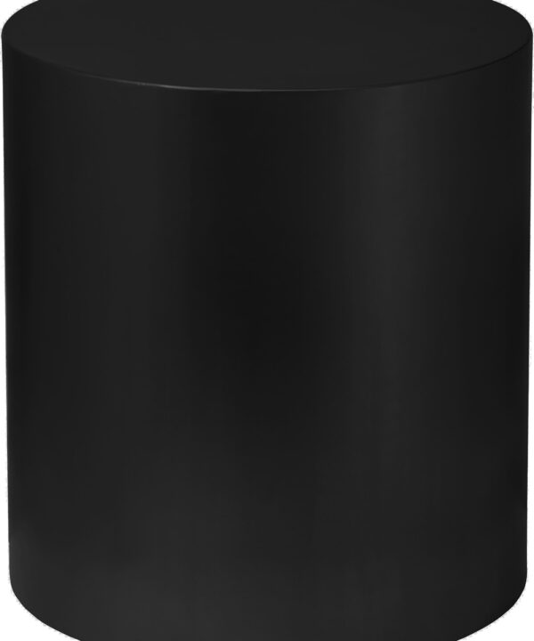 Cylinder Matte Black End Table - Luxe Home Furnishings (Jersey City, NJ)