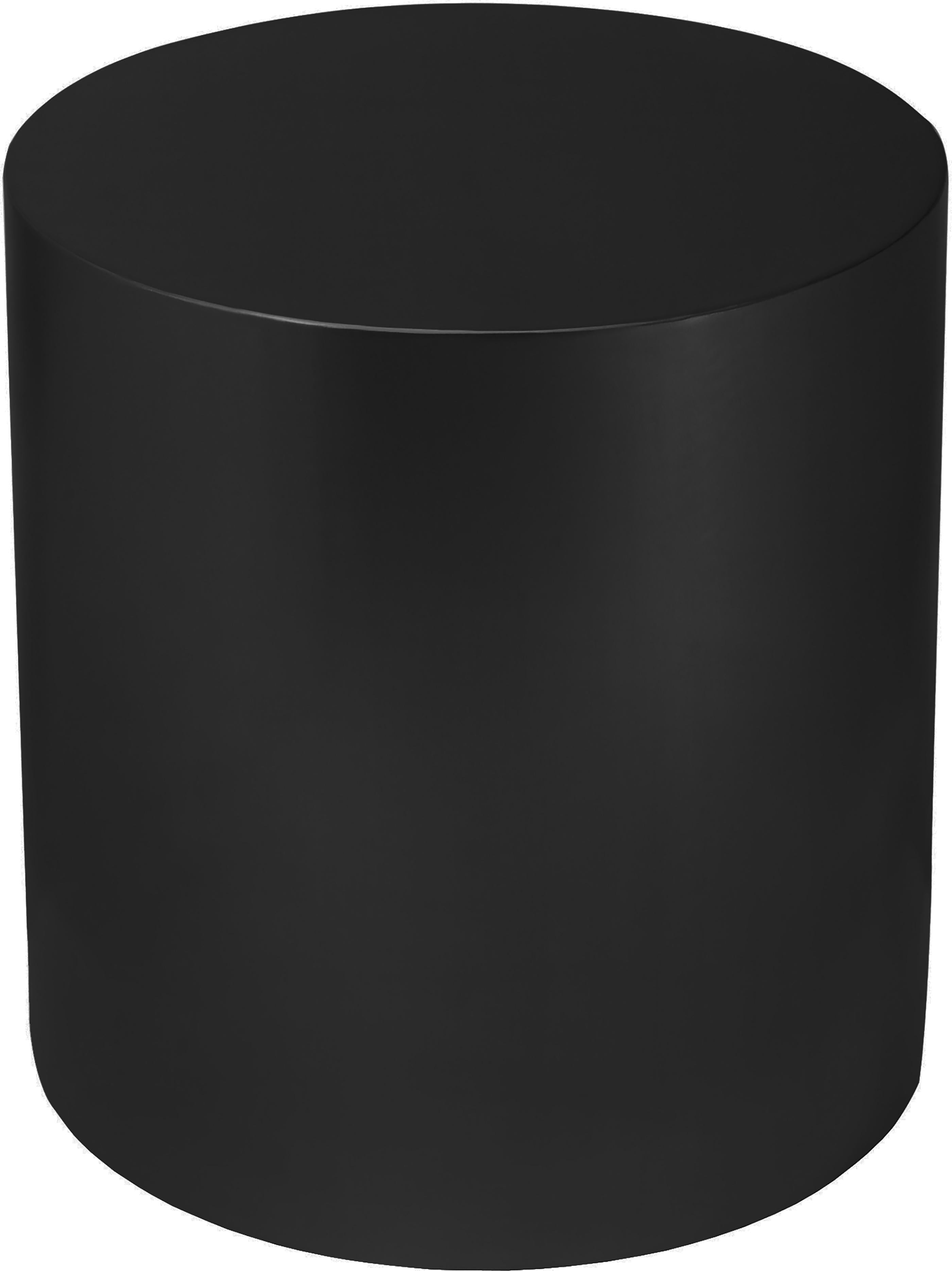 Cylinder Matte Black End Table - Luxe Home Furnishings (Jersey City, NJ)