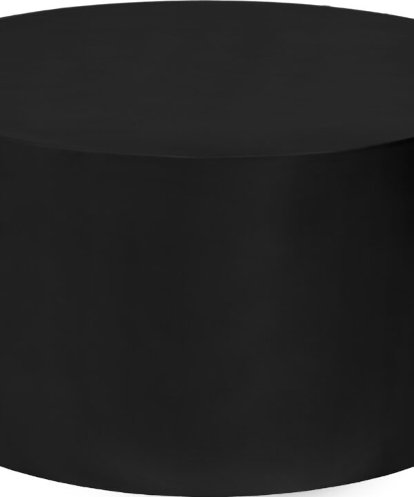 Cylinder Matte Black Coffee Table - Luxe Home Furnishings (Jersey City, NJ)