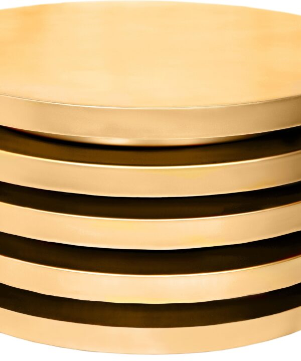 Levels Brushed Gold Coffee Table - Luxe Home Furnishings (Jersey City, NJ)