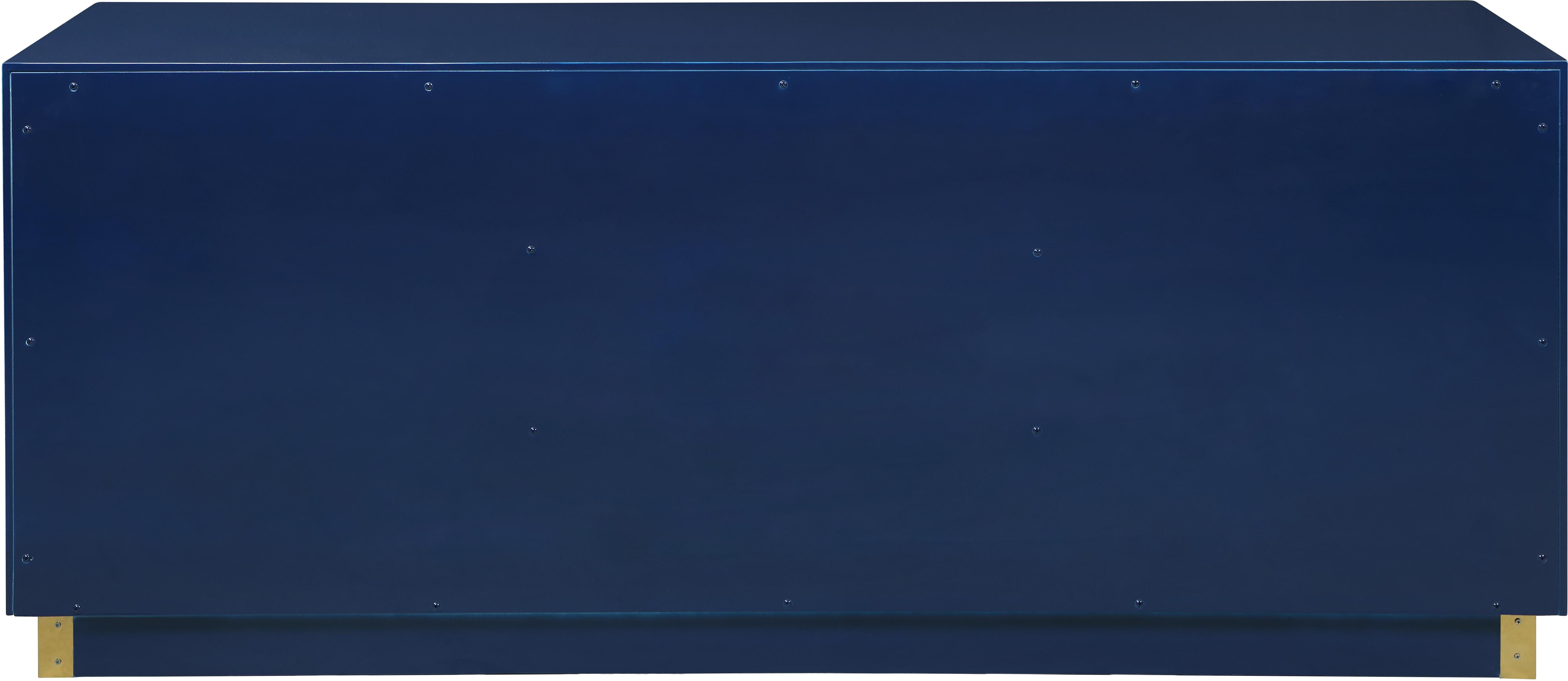Cosmopolitan Navy Lacquer Sideboard/Buffet - Luxe Home Furnishings (Jersey City, NJ)