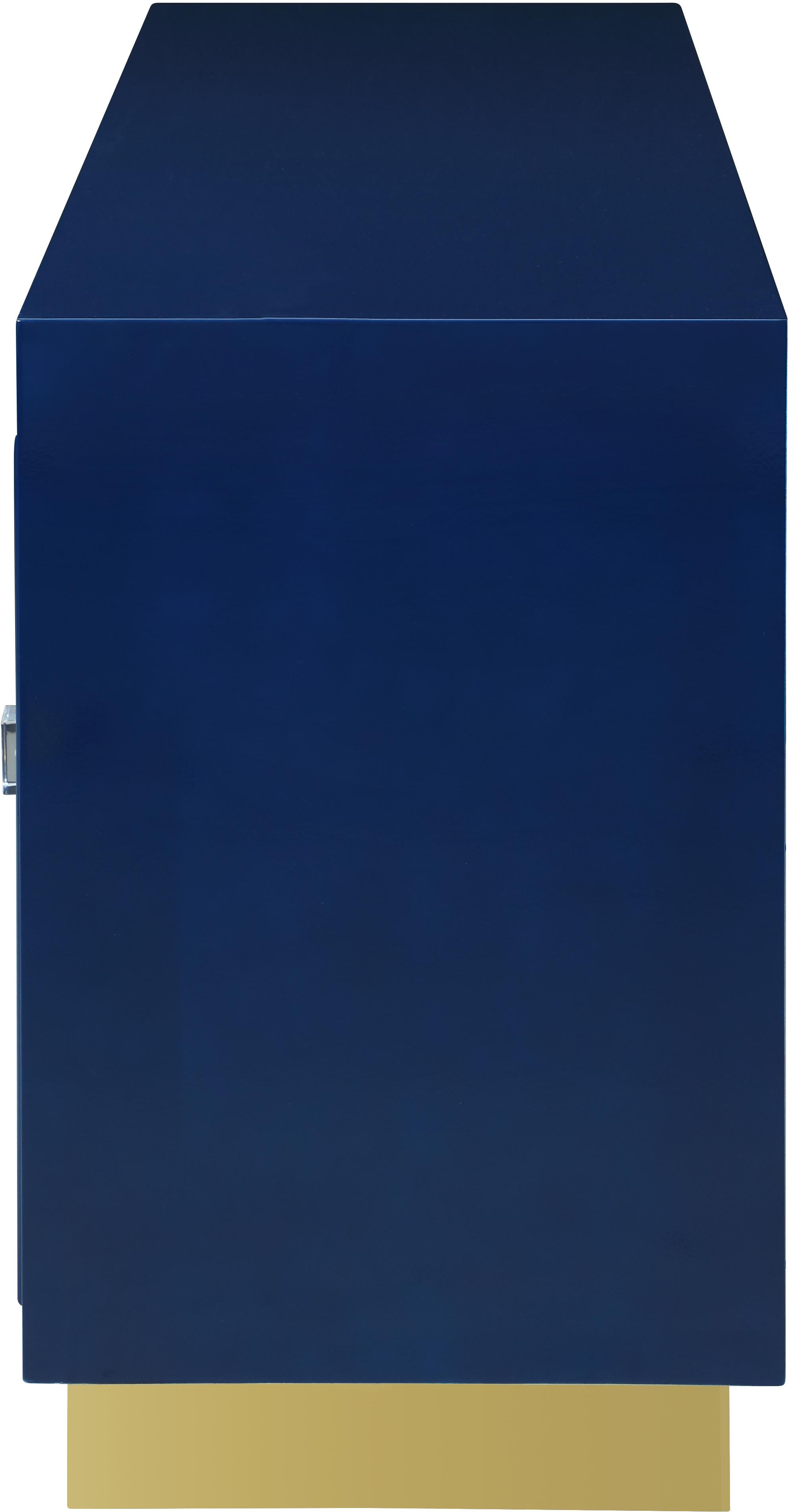 Cosmopolitan Navy Lacquer Sideboard/Buffet - Luxe Home Furnishings (Jersey City, NJ)
