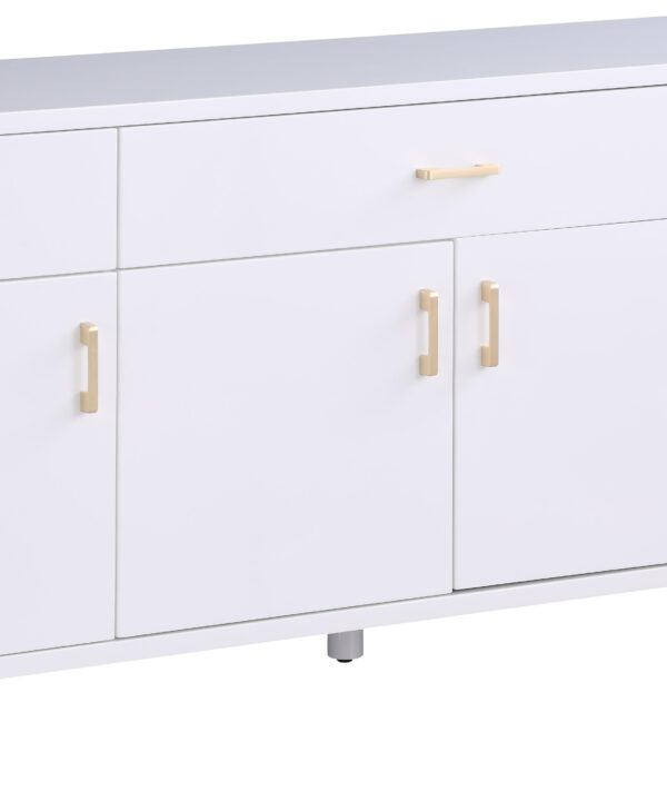 Excel White Lacquer Sideboard/Buffet - Luxe Home Furnishings (Jersey City, NJ)