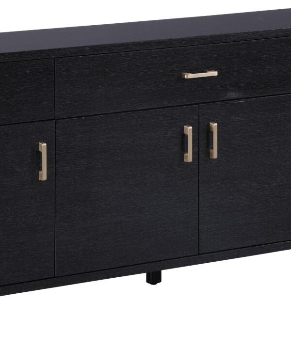 Excel Grey Oak Veneer Lacquer Sideboard/Buffet - Luxe Home Furnishings (Jersey City, NJ)