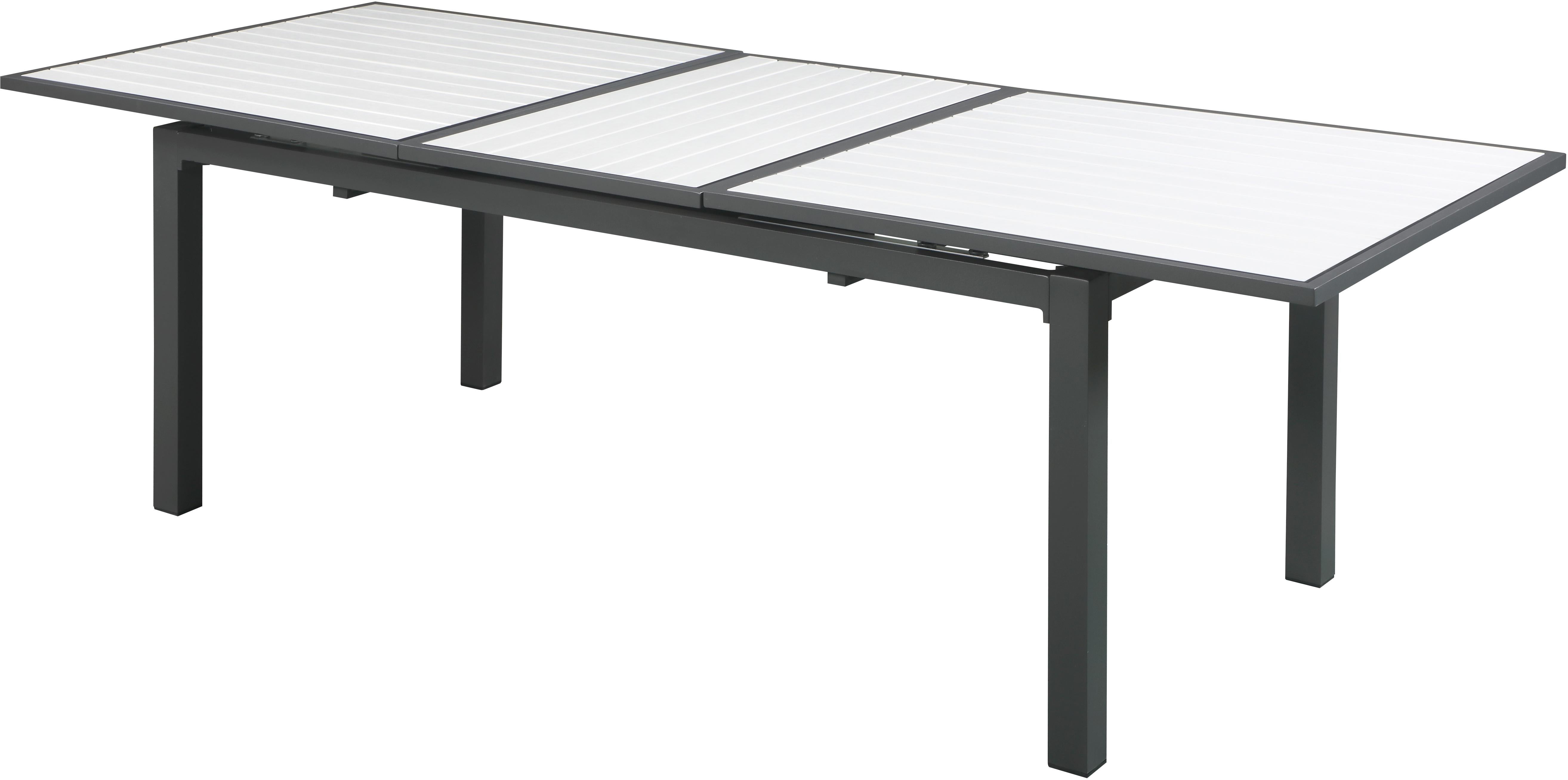 Nizuc White manufactured wood Outdoor Patio Aluminum Dining Table - Luxe Home Furnishings (Jersey City, NJ)