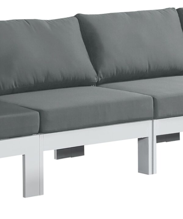 Nizuc Grey Waterproof Fabric Outdoor Patio Modular Sofa - Luxe Home Furnishings (Jersey City, NJ)
