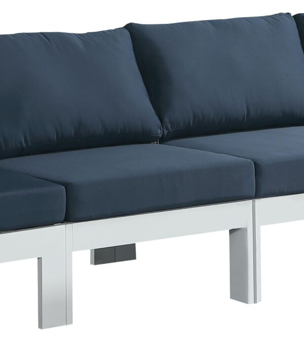 Nizuc Navy Waterproof Fabric Outdoor Patio Modular Sofa - Luxe Home Furnishings (Jersey City, NJ)