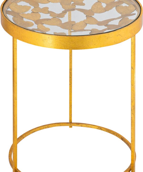 Butterfly Gold End Table - Luxe Home Furnishings (Jersey City, NJ)